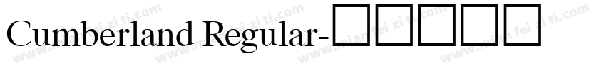 Cumberland Regular字体转换